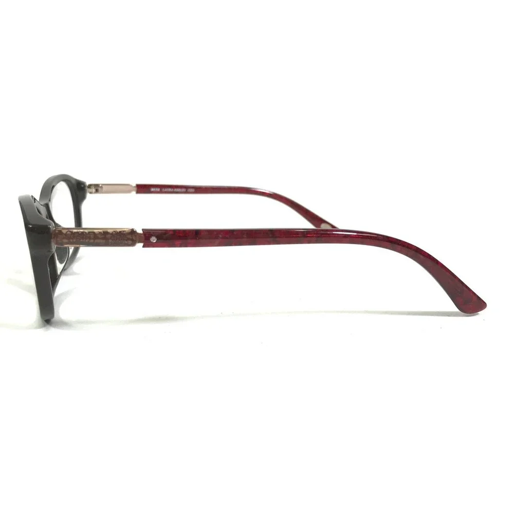 Laura Ashley Eyeglasses Frames BETH C3-BROWN Red Rectangular Cat Eye 50-20-135
